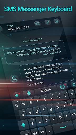 SMS messenger and keyboard theme स्क्रीनशॉट 1