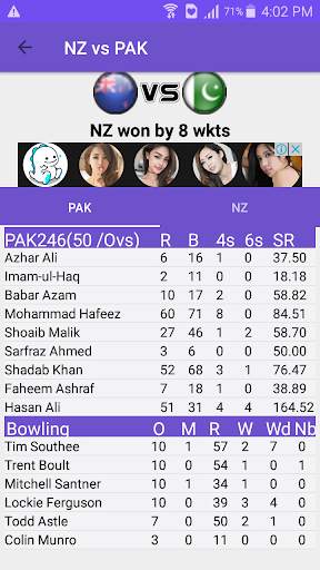 CricScore - Live cricket score screenshot 3