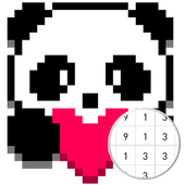 Unicorn Panda - Color By Number icon