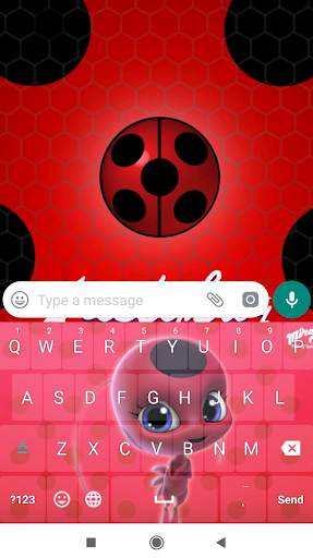 Ladybug Keyboard Theme Wallpaper HD screenshot 1