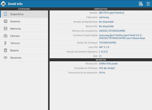 Droid Hardware Info screenshot 12