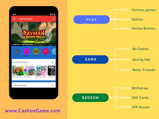 CashonGame - Earn Money by Playing Games screenshot 1