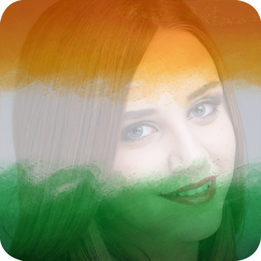 India Flag Photo DP &amp; Name Letter Art आइकन