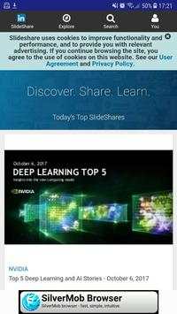 Learn and Share via SlideShare screenshot 3