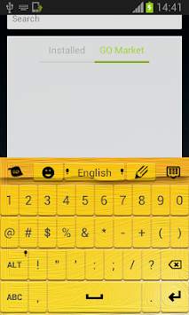 Yellow Keyboard for Android screenshot 4