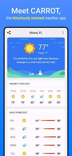 CARROT Weather screenshot 1