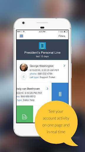 Answering Service Mobile App screenshot 1