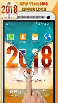 New Year 2018 Zipper Lock screenshot 4