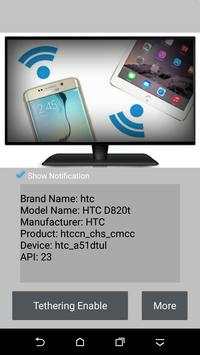 Tethering Enable screenshot 1