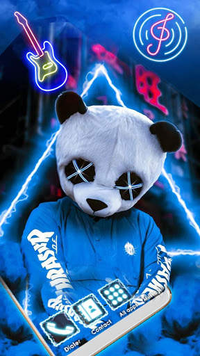 Neon, Panda, Boy Themes, Live Wallpaper screenshot 1