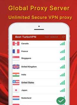 Best Free turbo VPN-unlimited free VPN&Secure VPN screenshot 1