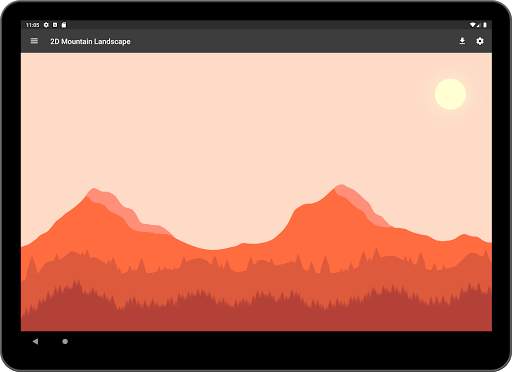 2D Mountain Landscape - Live Wallpapers screenshot 12