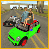 Mini Car&amp;Pick Up Girls: Police Chase in City icon