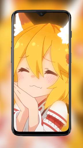 Senko Rainbow Fox Anime Girl Live Wallpapers screenshot 2