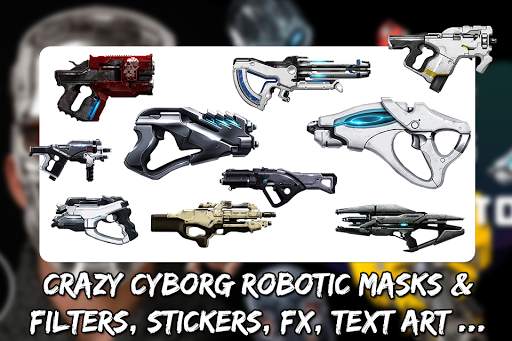 CYBORG CAMERA PHOTO EDITOR -ROBOT STICKERS ON FACE screenshot 7