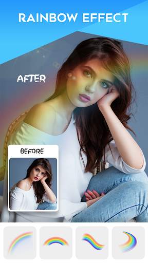 Rainbow Light Photo Editor Magic Light Leak screenshot 1