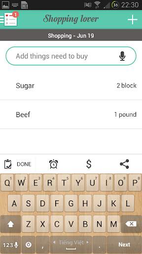 Shopping Lover - Shopping List & Grocery List Free screenshot 4