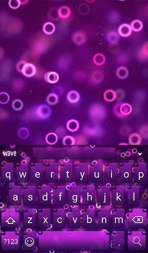 Purple Rings Animated Keyboard   Live Wallpaper screenshot 2