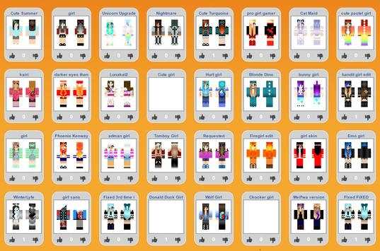 TOP Girl Skins for Minecraft screenshot 1