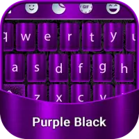 Cool Black Purple Keyboard Theme icon