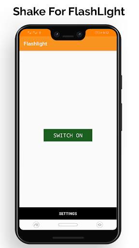 Shake Flashlight Free – Turn ON/OFF Flashlight screenshot 1