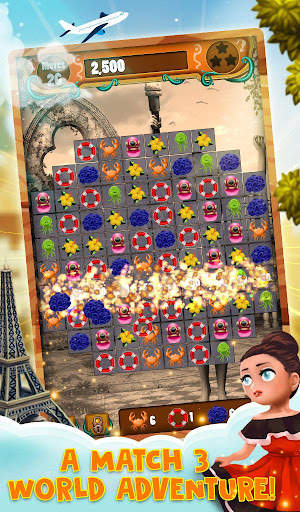 Match 3 World Adventure - City screenshot 2
