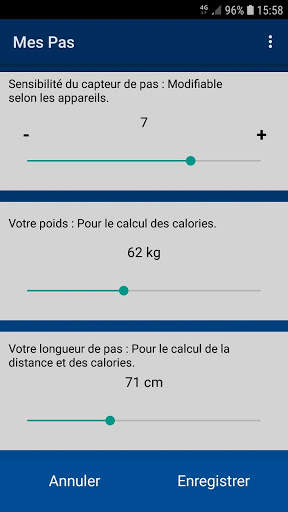 Mes Pas - Podometre Gratuit et sans Pub screenshot 3