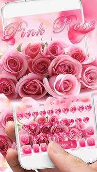 Pink Rose Keyboard Theme screenshot 2