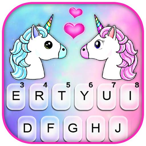 Unicorn Love Keyboard Theme 1.0