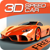 Velocidade 3D Racing no carro icon