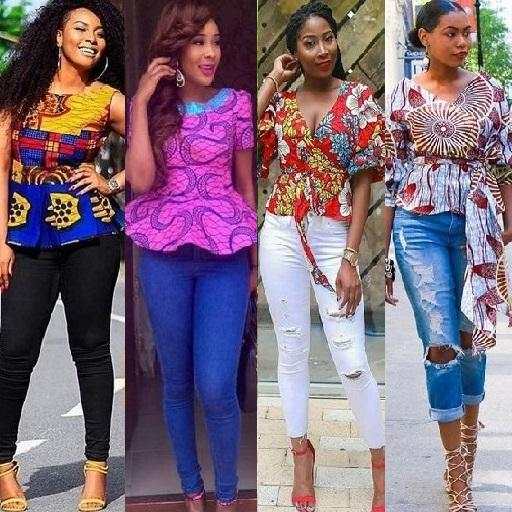 Jeans & Ankara Blouse Styles 5 تصوير الشاشة