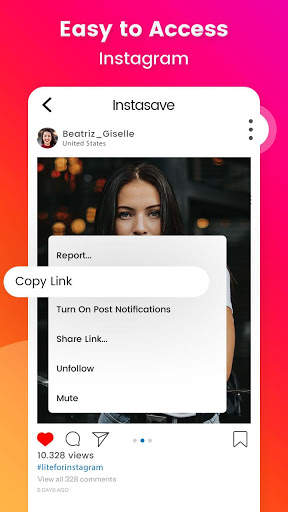 Lite for instagram - Video Status Downloader screenshot 3