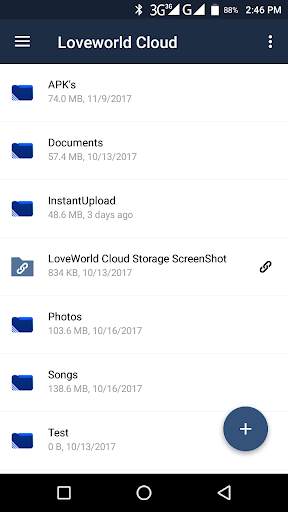 LoveWorld Cloud Storage App screenshot 2