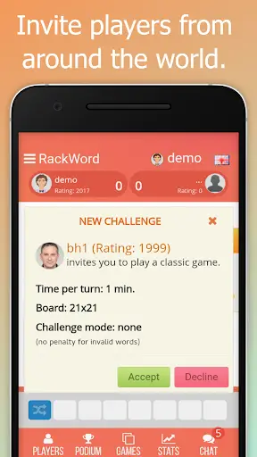 Rackword - Online word game screenshot 2