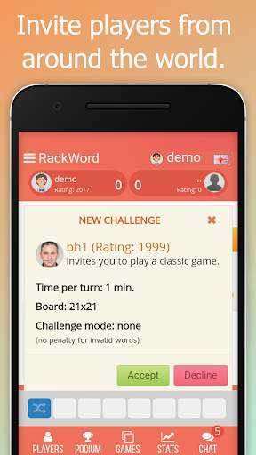 Rackword - Online word game скриншот 2