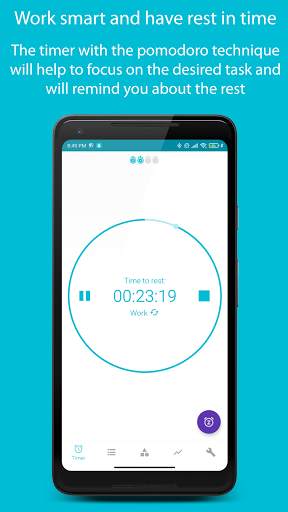 Work & Rest: Pomodoro Timer - Focus Productivity 1 تصوير الشاشة