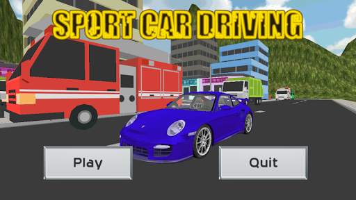 Cardboard City Sport Car Drive screenshot 1