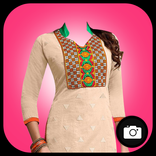 Woman Salwar Suit Photo Maker أيقونة