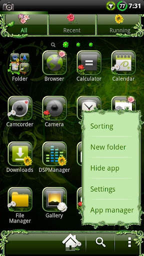 Nature v2 GO Launcher EX Theme screenshot 2