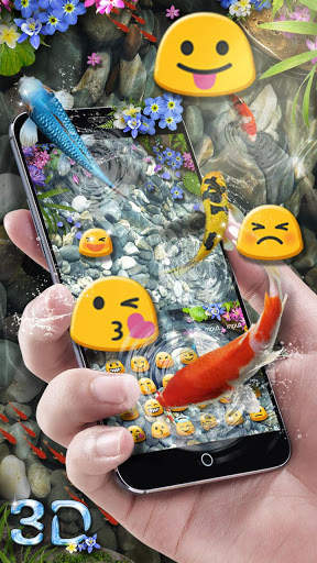 Lively 3D Koi Fish Keyboard screenshot 3