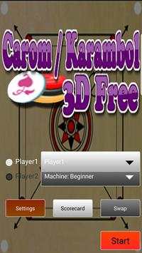 Carom / Karambol 3D Free screenshot 1