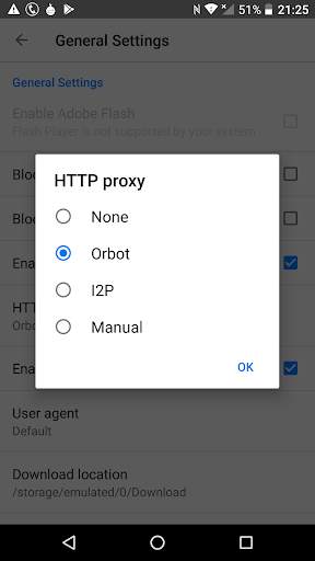 Pryvate Onion Browser screenshot 2