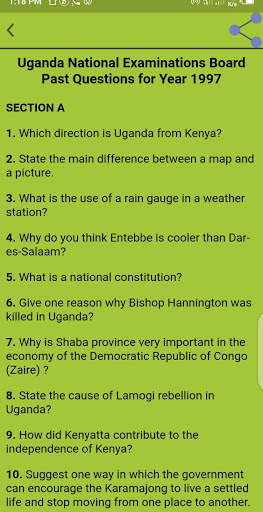 PLE pastpapers screenshot 3