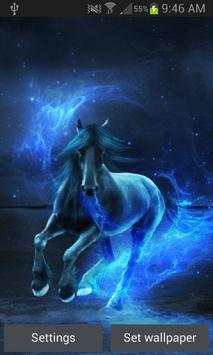 Blue Horse Live Wallpaper screenshot 1
