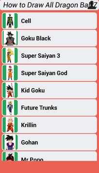 How to Draw All Dragon Ball Z Characters screenshot 4
