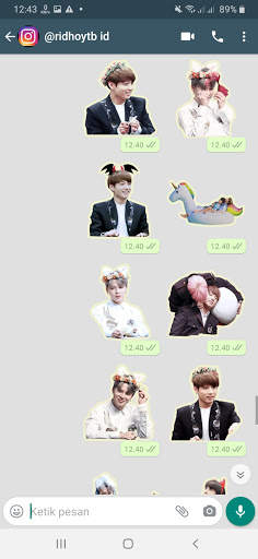 Stiker WA JiKook BTS WAStickerApps screenshot 2