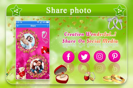 Engagement Anniversary Dual Photo Frame screenshot 4