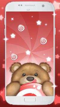 Cute Teddy Bear Live Wallpaper: Background Themes screenshot 1