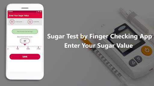 Sugar Test by Finger Checking App Records screenshot 2