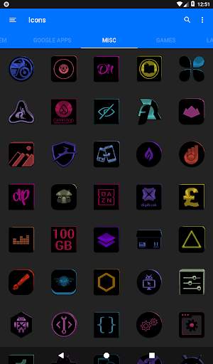 Black and Colors Icon Pack screenshot 15